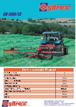 Rastrillos hileradores SR-500 de Sitrex
