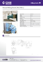 Cabezales de fresar manuales MH-L de CME