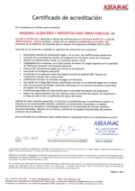 Empresa acreditada para el alquiler por ASEAMAC