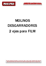 Desgarradores de 2 ejes especiales para films