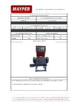 Ficha Tcnica molino triturador MAPC-42100