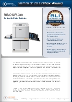 Certificado BLI 2017 para SF5030