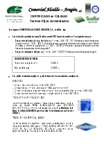 Certificado de calidad Techos fijos acristalados (TKF)