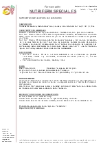 Nutrientes y auxiliares de fermentacin Nutriferm Special FS