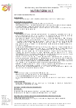 Nutrientes y auxiliares de fermentacin Nutriferm Vit