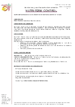 Nutrientes y auxiliares de fermentacin Nutriferm Control