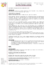 Nutrientes y auxiliares de fermentacin Nutriferm Arom