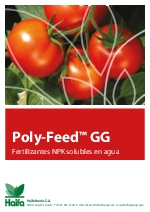 Fertilizantes NPK slidos solubles con micronutrientes: Poly-Feed GG