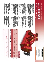 Enterradoras de piedras fijas. Modelo AU - Aurora (con una transmisin lateral)