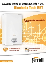 Catlogo Caldera Mural de condensacin a gas Bluehelix Tech RRT