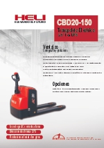 CBD20-150 Transpaleta Elctrica 2.0 Ton EPS
