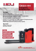 CBD20-490 Transpaleta Plataforma Fija