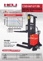 CDD06/10/15B Apilador elctro-manual 0.65 /1.5 Ton