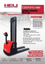 CDD10/12-060 Apilador elctrico 1/1.2 Ton.