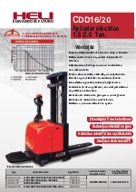 CDD16/20 Apilador elctrico 1.6 /2.0 Ton