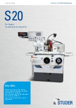 STUDER S20  la compacta para piezas precisas pequeas.