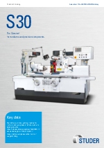 STUDER S30  la hidrulica para piezas precisas de tamao medio.