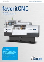 STUDER favoritCNC  la solucin para las principales aplicaciones a un precio insuperable.