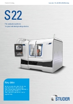 STUDER S22  la plataforma de produccin para sus soluciones de rectificado individuales.
