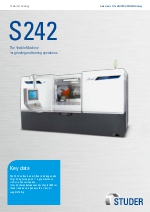 STUDER S242  flexibilidad para sus operaciones de rectificado y torneado.