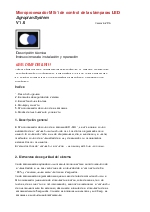 Luminaria LED - Microprocesador