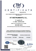 Certificado de calidad ISO9001:2015 vlidez hasta el 2021