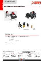 VALVULAS SAFI Accesorios actuadores neumticos electrovlvulas finales de carrera posicionadores filtros reguladores (TDS-ACTPN-0002-00-EN)