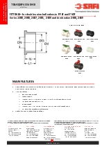 VALVULAS SAFI Fittings para vlvulas de bola PPGF PVDF (TDS-EQUIP-1003-00-EN)