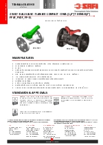 VALVULAS SAFI Vlvulas bola 2 vas bridada compacta PPGF PVDF PPEL DN15 a DN50 (TDS-BALL-2014-00-EN)