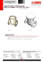 VALVULAS SAFI Vlvulas de retencin bridadas clapeta batiente PPH PVDF PVC-U PVC-C DN25 a DN200 (TDS-CHECK-3300-00-EN)