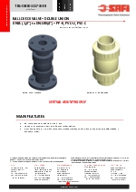 VALVULAS SAFI Vlvulas de retencin de bola PPH PVC-U PVC-C DN15 a DN100 (TDS-CHECK-3307-00-EN)