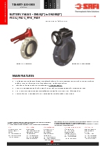 VALVULAS SAFI Vlvulas mariposa PVC-U PVC-C PPH PVDF DN50 a 200 (TDS-BUTT-3600-00-EN)