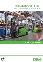 Carretillas elevadoras elctricas 3 - 4 ruedas - Cesab B300-B400 1,5 - 2,0 toneladas