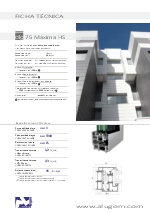 Ficha tcnica Serie ALG 75 Mxima HS