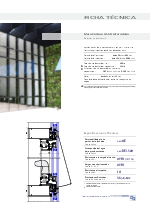 Ficha tcnica Serie Muro cortina Al-50 Intercalario