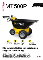 Minidmper elctrico con bateras para cargas de hasta 500 kg MT500P Alitrak
