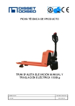 Transpaleta elevacin manual y traslacin elctrica 1500kg