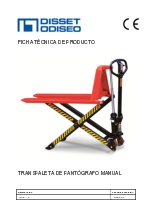 Transpaleta manual de pantgrafo