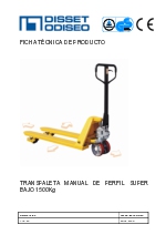 Transpaleta manual de perfil bajo para 1.000 kg