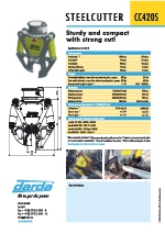 Hoja de producto cizalla para acero CC420S (ENG)