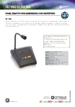 Paneles remoto para emergencia con micrfono Optimus ME200C