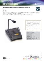 Pupitres microfnicos con control de zonas Optimus MD30C