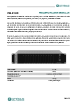 Preamplificador modular PM8120
