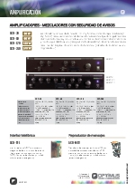 Amplificadores - Mezcladores con seguridad de avisos AXD-30 / AXD-60 / AXD-120 / AXD-240