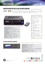 Amplificador de 240 W con selector de 6 zonas / A-065M