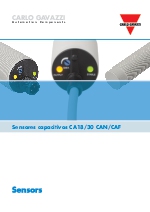 Sensores capacitivos CA18/CA30 CAF/CAN