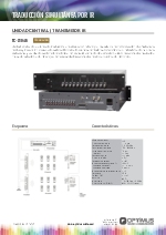 Unidad central del sistema de traduccin simultnea por infrarrojos TC-Z904B
