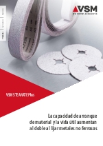La capacidad de arranque de material y la vida til aumentan al doble al lijar metales no ferrosos