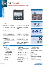 Analizador de redes multifuncin - DIRIS A-40