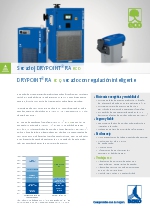 Secador frigorfico optimizado para sistemas de velocidad variable DRYPOINT RA eco